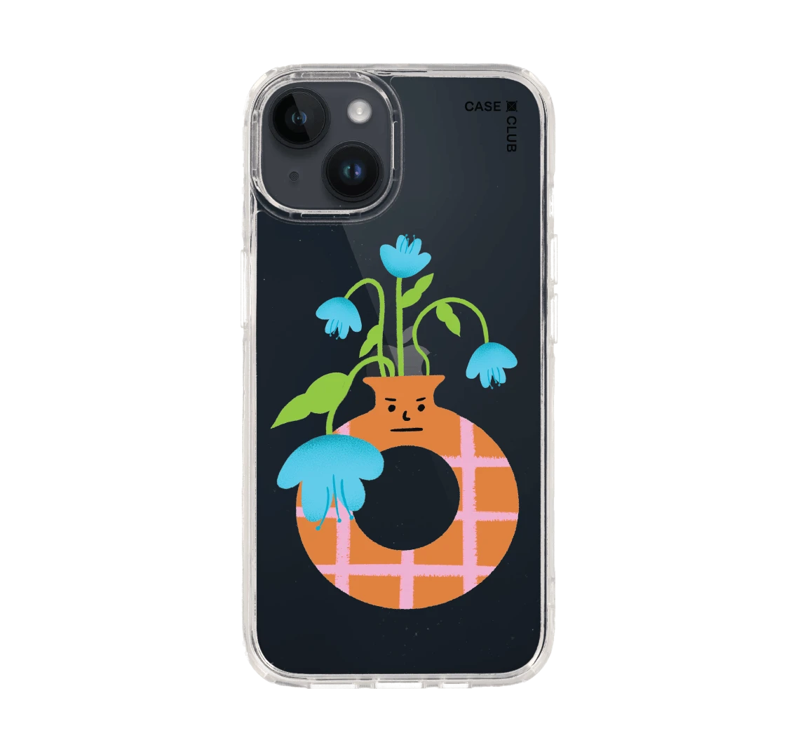 แจกันมินิมอลสีส้ม